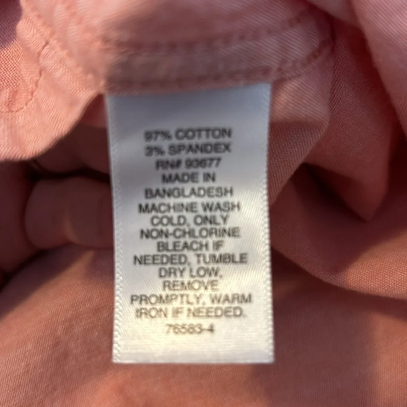 Mutual Weave men’s pink short sleeve button down shirt size XL - Picture 8 of 8
